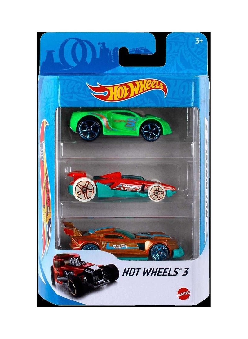 Hot Wheels Basic Car 3-pack Assorted, 1 Piece Only