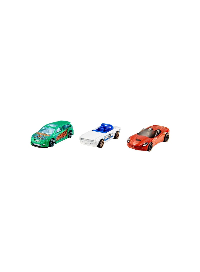 Hot Wheels Basic Car 3-pack Assorted, 1 Piece Only