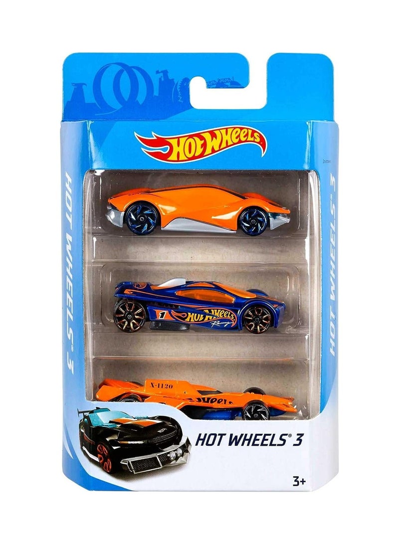 Hot Wheels Basic Car 3-pack Assorted, 1 Piece Only