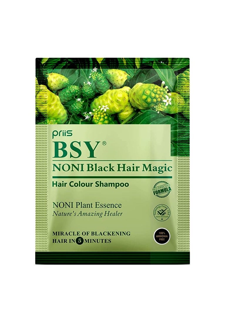 Noni Black Hair Magic 20ml X 10 Sachets Hair Dye Black