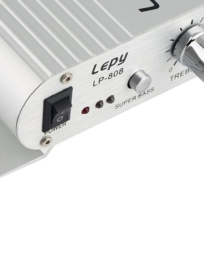 Mini Hi-Fi Stereo Audio Amplifier ZC136400 White