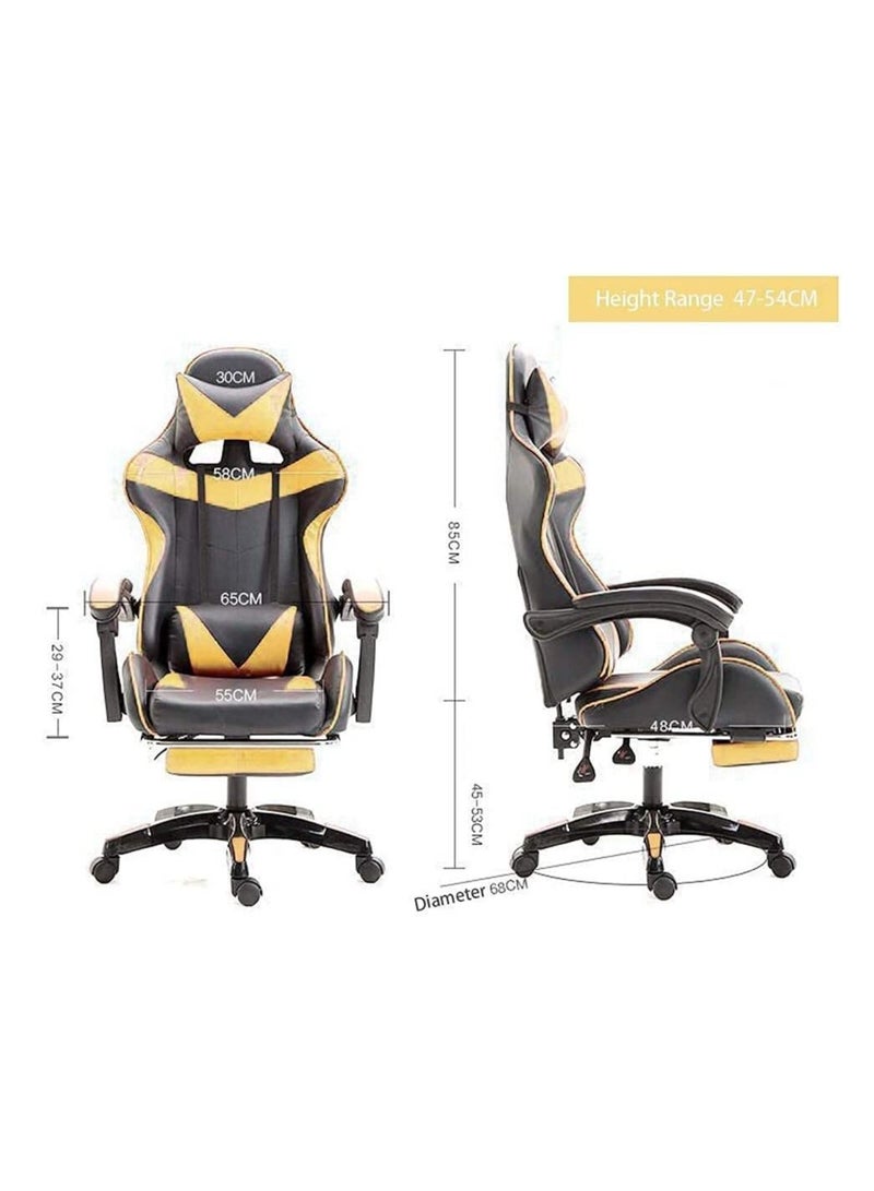 COOLBABY Gaming Chair Racing Style Office Chair Durable Leather Seat 360° Gaming Chair Upto 120 Kg