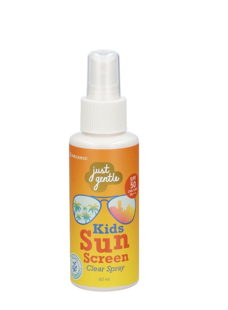 Just Gentle Kids Sunscreen Clear Spray SPF 50 PA+++ Reef Safe Non Nano - Reef safe & Ocean friendly. Suitable for kids 3 years +