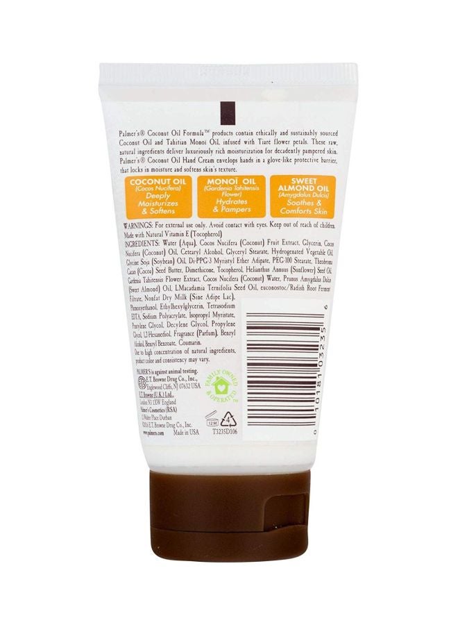 Coconut Oil Formula Hand Cream 60grams