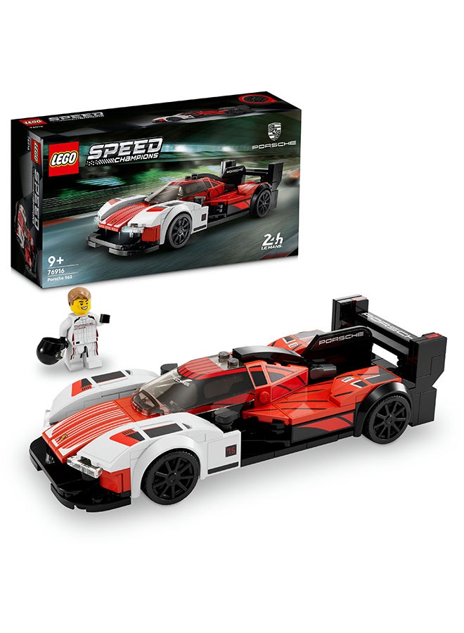 LEGO 76916 Speed Champions Porsche 963 Building Toy Set (280 Pieces)