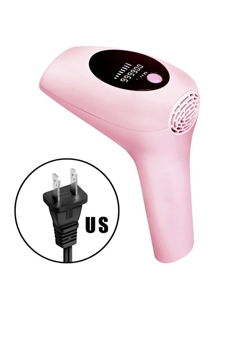 New Professional IPL Laser Hair Removal Device with Razor and Sunglasses 900000 Flashes Pink