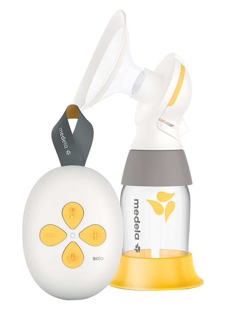 Solo Single Electric Breast Pump Number 1 Brand In Hospitals Noticeably Quieter, Usb-chargeable, Featuring Personalfit Flex Shield And Medela 2-Phase Expression Technology