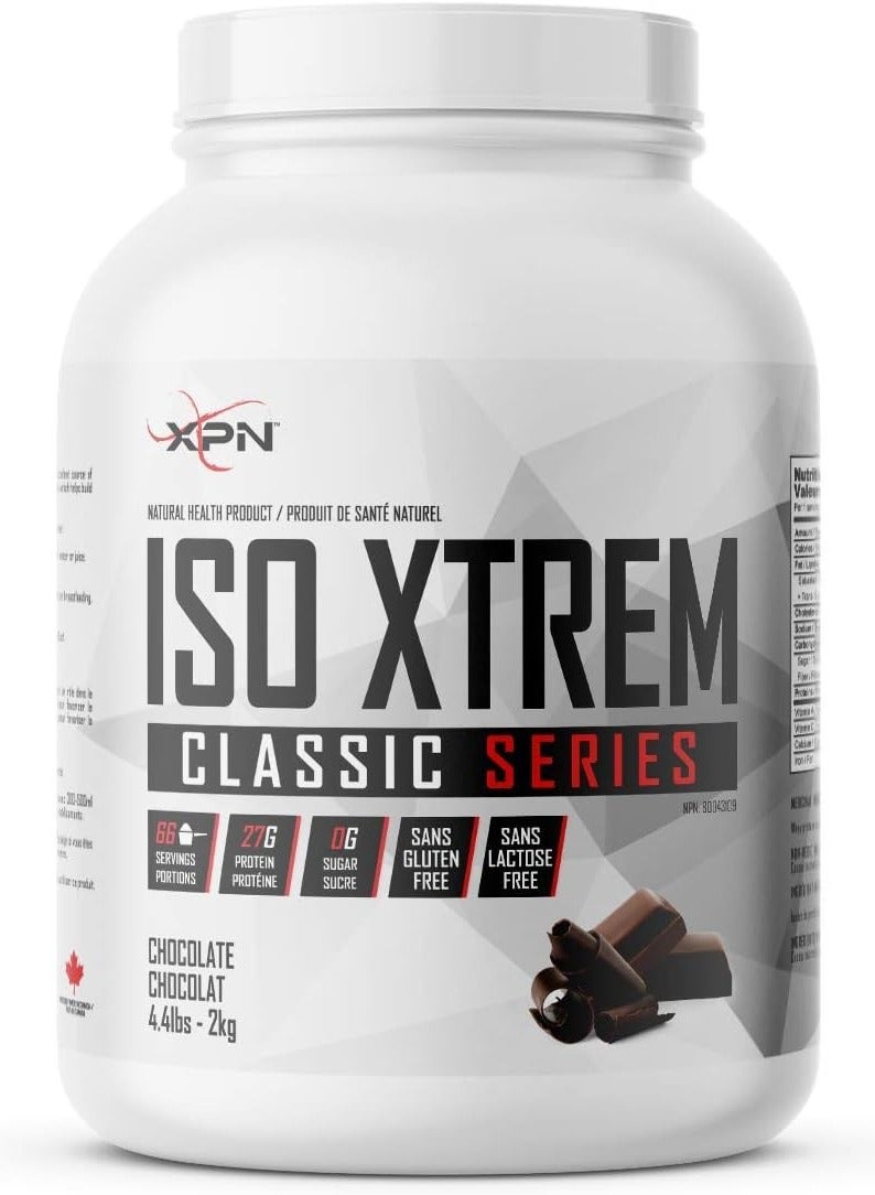 ISO Xtrem Gluten Free Lactose Free Chocolate Flavor 2 kg 4.4 lbs