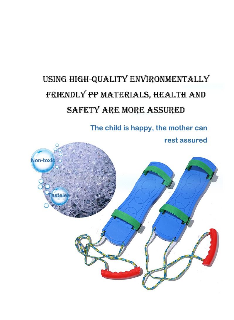 4piece Kindergarten Sense Training Equipment Group Cooperation Board Synchronous Play Shoes Children Toys Parent-Child Balance Exercise