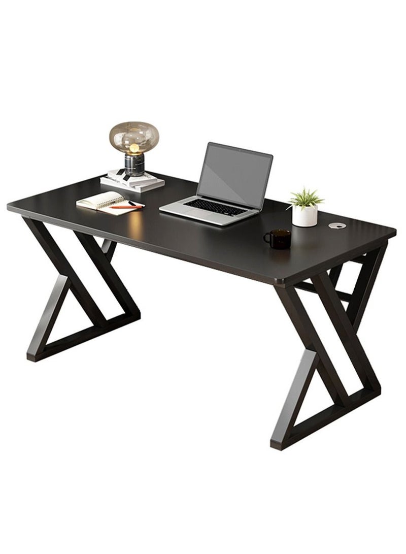 Exquisite Modern Home Office Desk Computer Desk Industrial Style Desk Study Writing Workstation with Sturdy Metal Frame Table,Computer Gaming Desk,Vanity Desk, Bedside Tables（80*60*75cm）