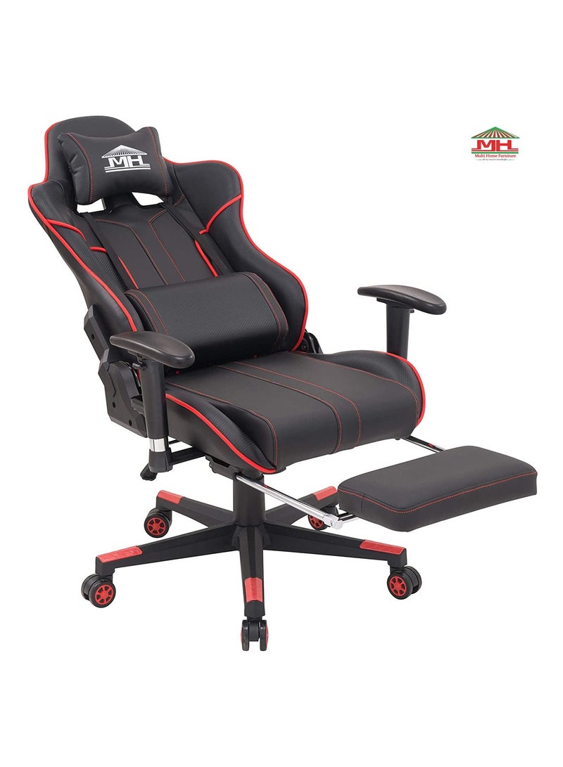 Best Executive Video Computer Gaming Chair MH-RJ8887-RED With Fully Reclining Foot Rest And Soft Leather