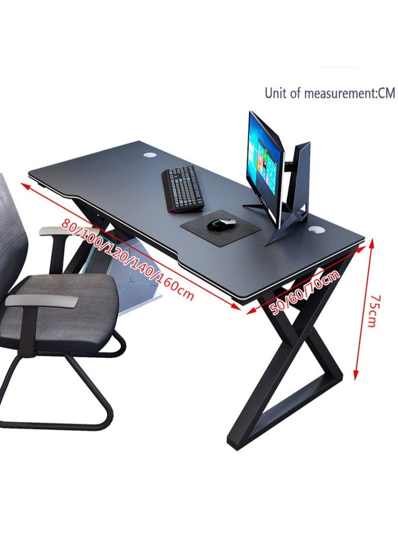 Gaming Desk for Gamer Room, Workstation, Bedroom（100*60*75cm）