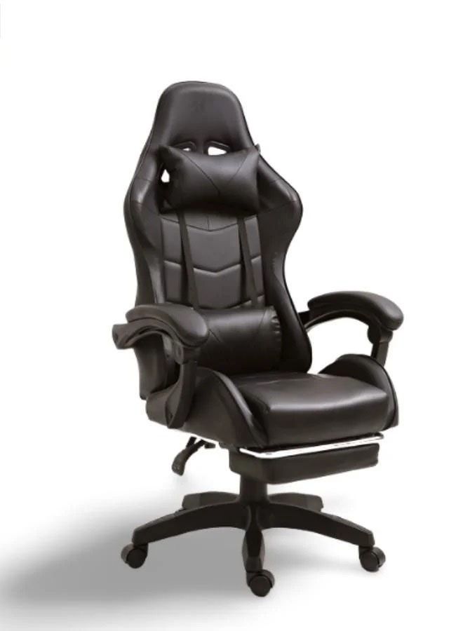 Executive Ergonomic Computer Desk Chair for Office and Gaming with headrest back comfort and lumbar support Black