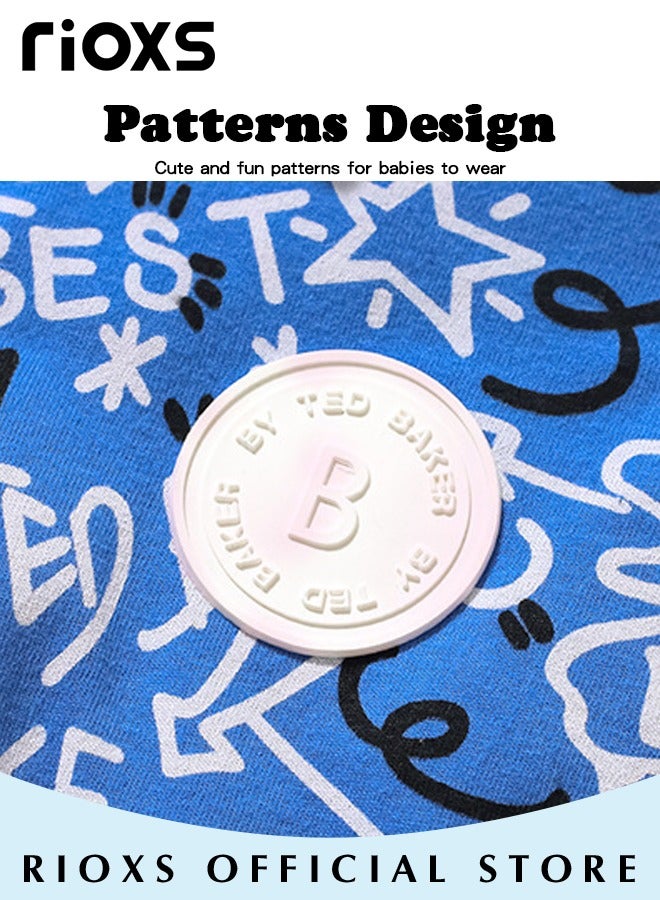 Toddler Boys Fashionable Comfortable Tops, Breathable Soft 100% Cotton T-Shirt, Classic Graphic Short Sleeve Tees, Perfect for Daily Wearing, School and other Outdoor Activities