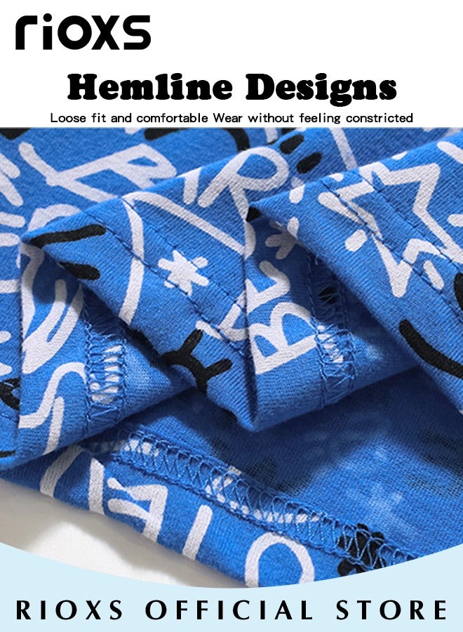 Toddler Boys Fashionable Comfortable Tops, Breathable Soft 100% Cotton T-Shirt, Classic Graphic Short Sleeve Tees, Perfect for Daily Wearing, School and other Outdoor Activities