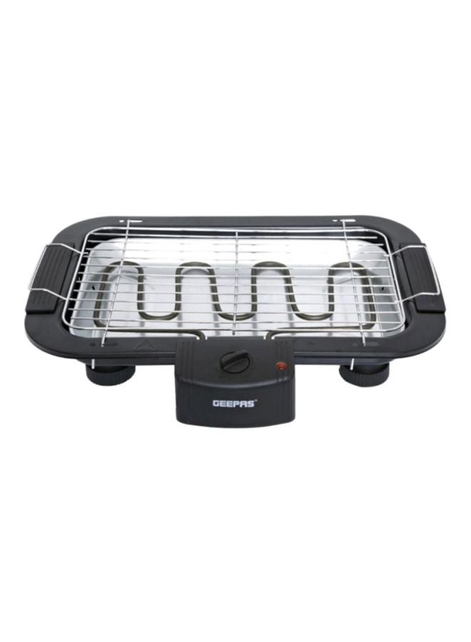 Electric Barbecue Grill - Table Grill, Auto-Thermostat Control with Overheat Protection - Space Saving, Detachable Heating Element - Ideal for BBQ Perfect for both Indoor & Outdoor cooking | 2 Years Warranty 2000 W GBG877 Black