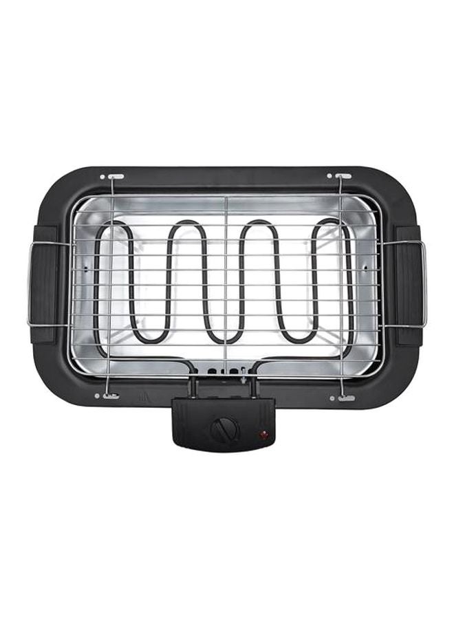 Electric Barbecue Grill - Table Grill, Auto-Thermostat Control with Overheat Protection - Space Saving, Detachable Heating Element - Ideal for BBQ Perfect for both Indoor & Outdoor cooking | 2 Years Warranty 2000 W GBG877 Black