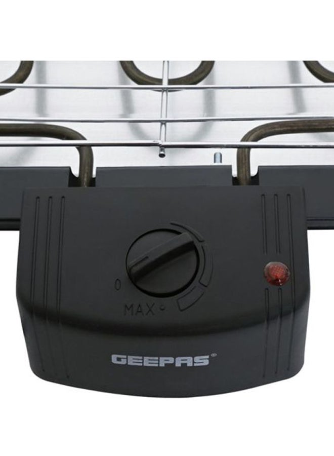 Electric Barbecue Grill - Table Grill, Auto-Thermostat Control with Overheat Protection - Space Saving, Detachable Heating Element - Ideal for BBQ Perfect for both Indoor & Outdoor cooking | 2 Years Warranty 2000 W GBG877 Black