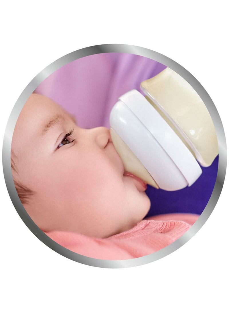 Pack Of 2 Natural 2.0 Feeding Bottle Teats Variable Flow For 3m+, Clear