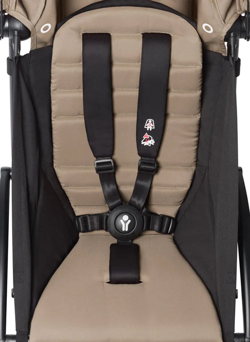 Complete Stroller Set - Black Frame With 6+ Color Pack, Taupe