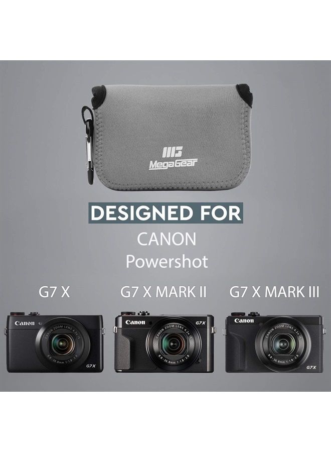 Ultra Light Neoprene Camera Case Compatible with Canon PowerShot G7 X Mark III, G7 X Mark II, G7 X