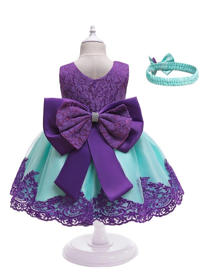 Fashionable Cute Girls Dresses Purple