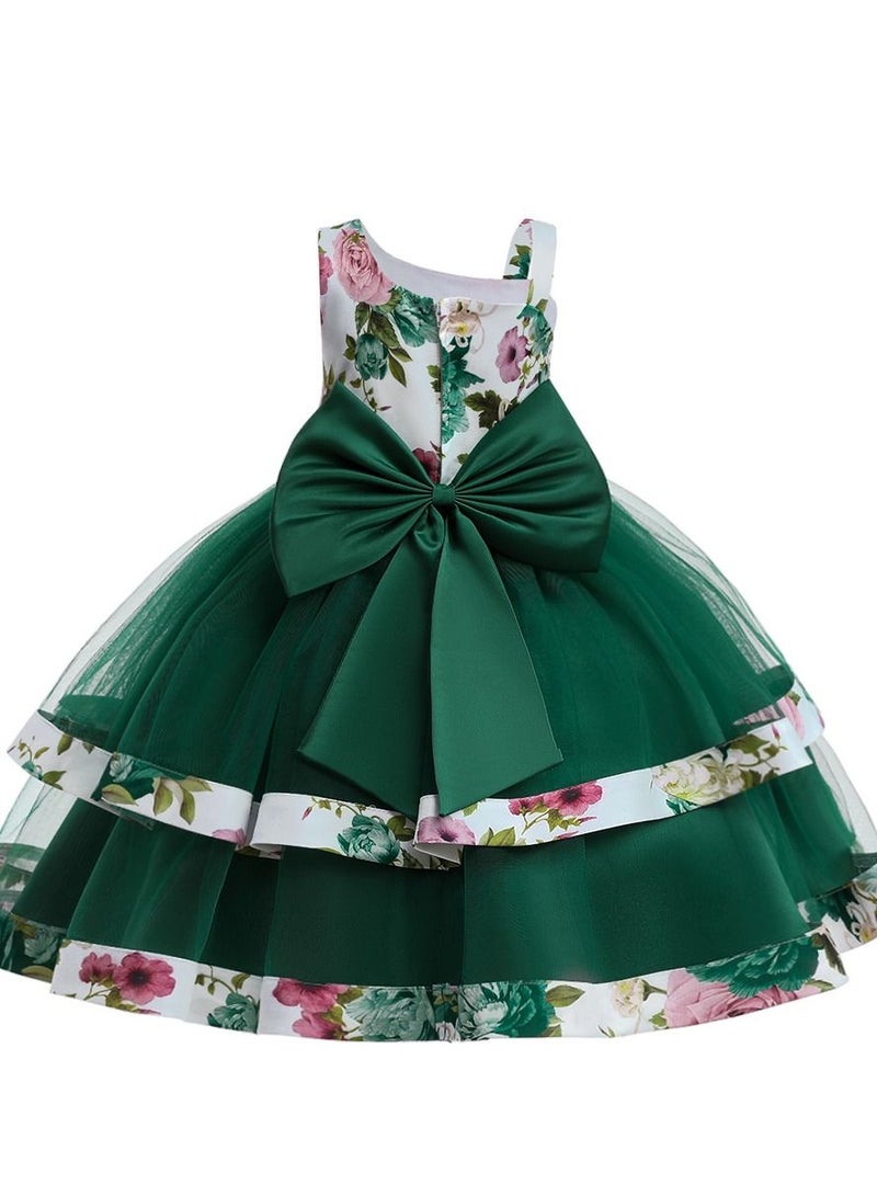 Sequins Flower Mesh Dress
