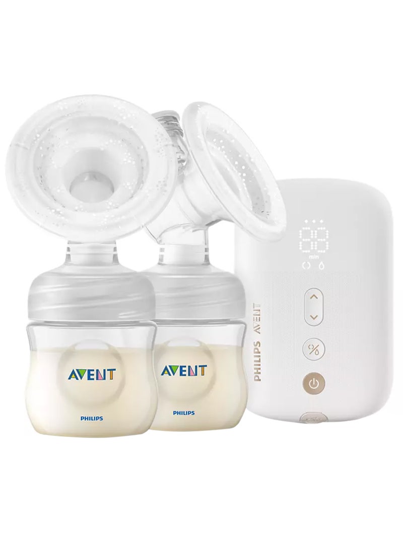 Natural Twin Electric Cordless Breast Pump SCF398/11