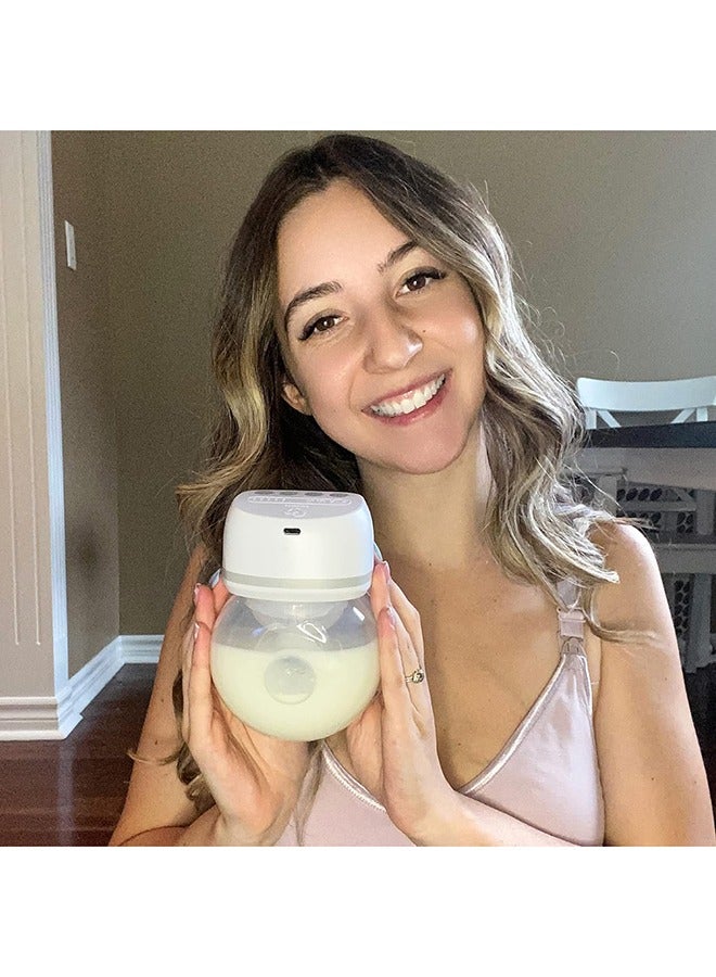 Double Wearable Cordless Breast Pump White 2 Pumps