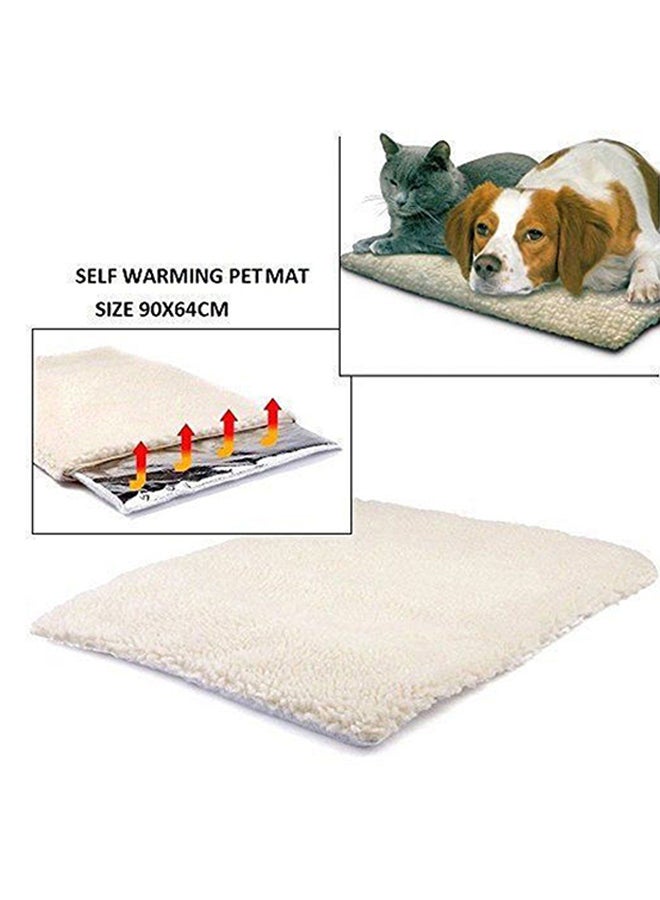 Thermal Washable Non Electric Pet Blanket Beige