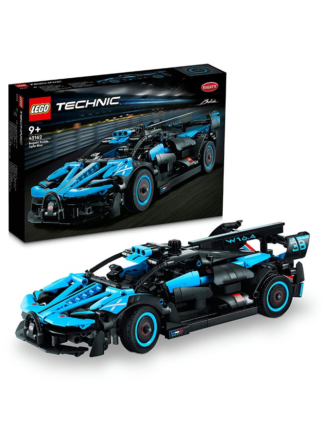 LEGO 42162 Technic Bugatti Bolide Agile Blue Building Toy Set (905 Pieces)