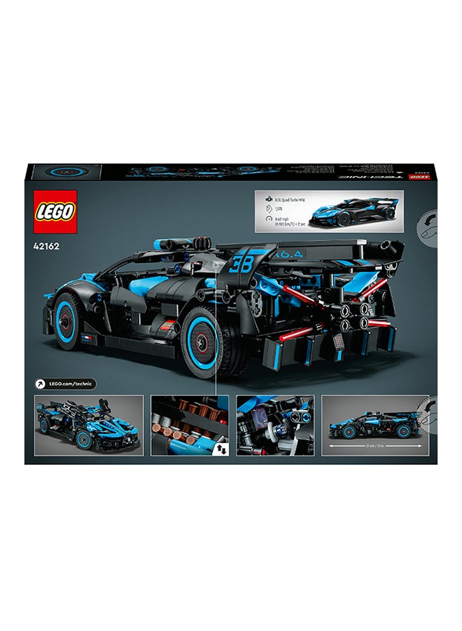 Technic Bugatti Bolide Agile Blue 42162 Building Toy Set; A Buildable Model Gift for Kids Aged 9+ Who Love Racing Car Toys (905 Pieces)