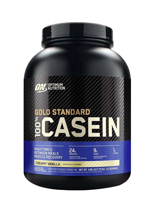 Gold Standard 100% Micellar Casein Protein Powder, 24 Grams of Protein, Slow Digesting, Helps Keep You Full, Overnight Muscle Recovery - Creamy Vanilla, 3.86 Lbs, 53 Servings (1.75 KG)
