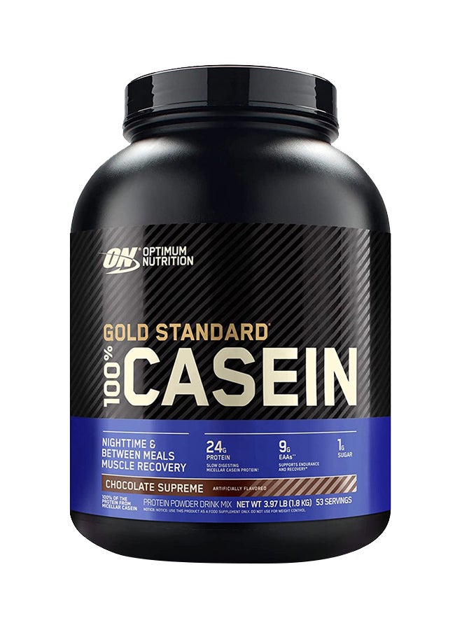 Gold Standard 100% Micellar Casein Protein Powder, 24 Grams of Protein, Slow Digesting, Helps Keep You Full, Overnight Muscle Recovery - Chocolate Supreme, 3.97 Lbs, 53 Servings (1.8 KG)