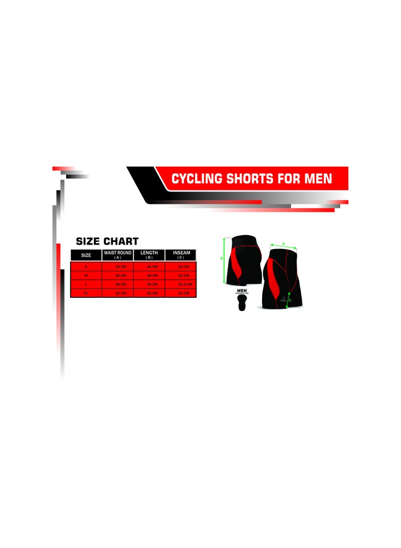 Men'S Cycling Shorts Summer Quick Dry Padded Bike Shorts