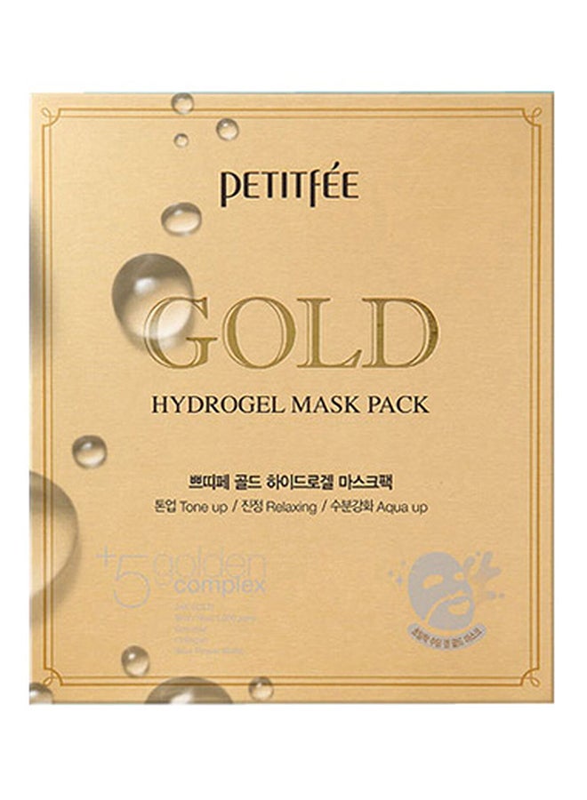 Gold Hydrogel Face Mask Pack