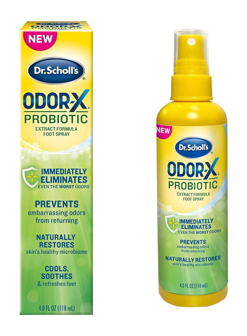 Probiotic foot spray immediately eliminates and prevents odors from returning shoe deoderizer 4 Fl Oz