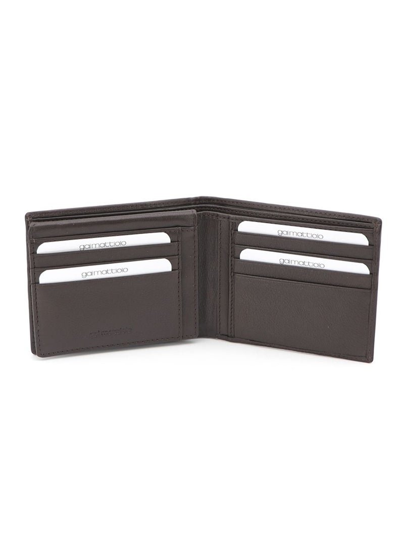 Gai Mattiolo Wallet for Men – Slim Italian Leather Wallet with ID Card Slot, Credit Card & Cash Holder – Nappa Leather