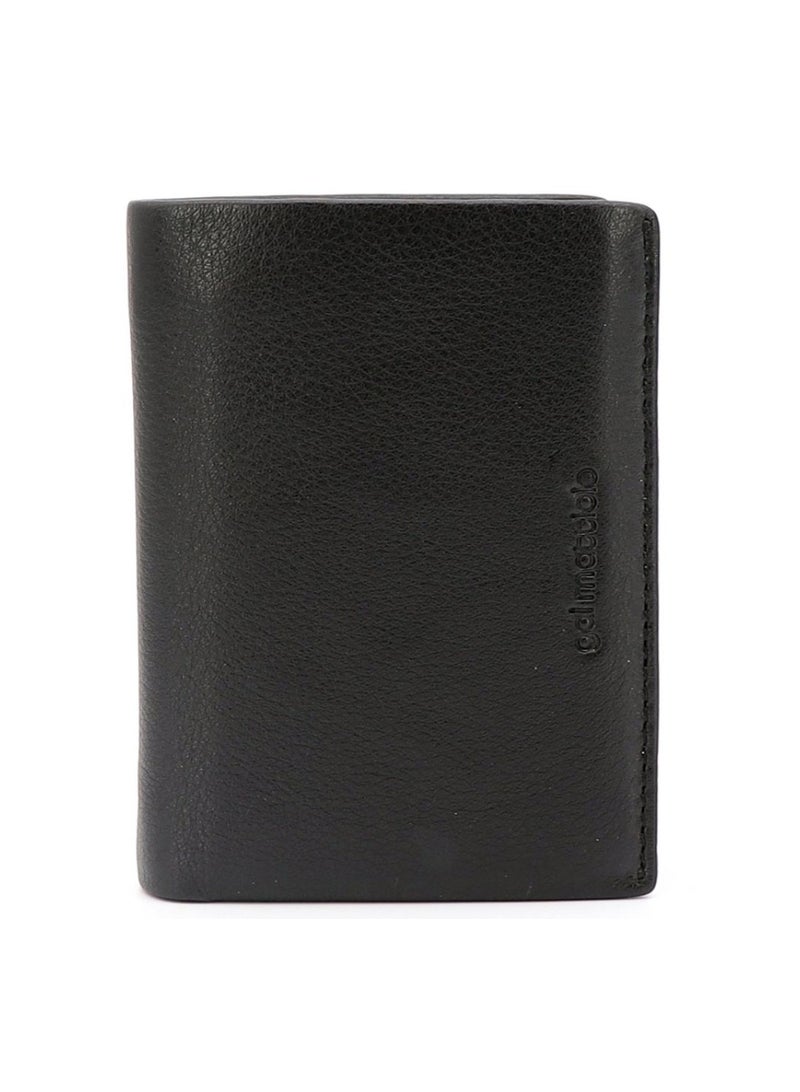Gai Mattiolo Wallet for Men – Black Slim Leather Wallet with Card ID, Credit Card & Cash Holder – Nappa Leather