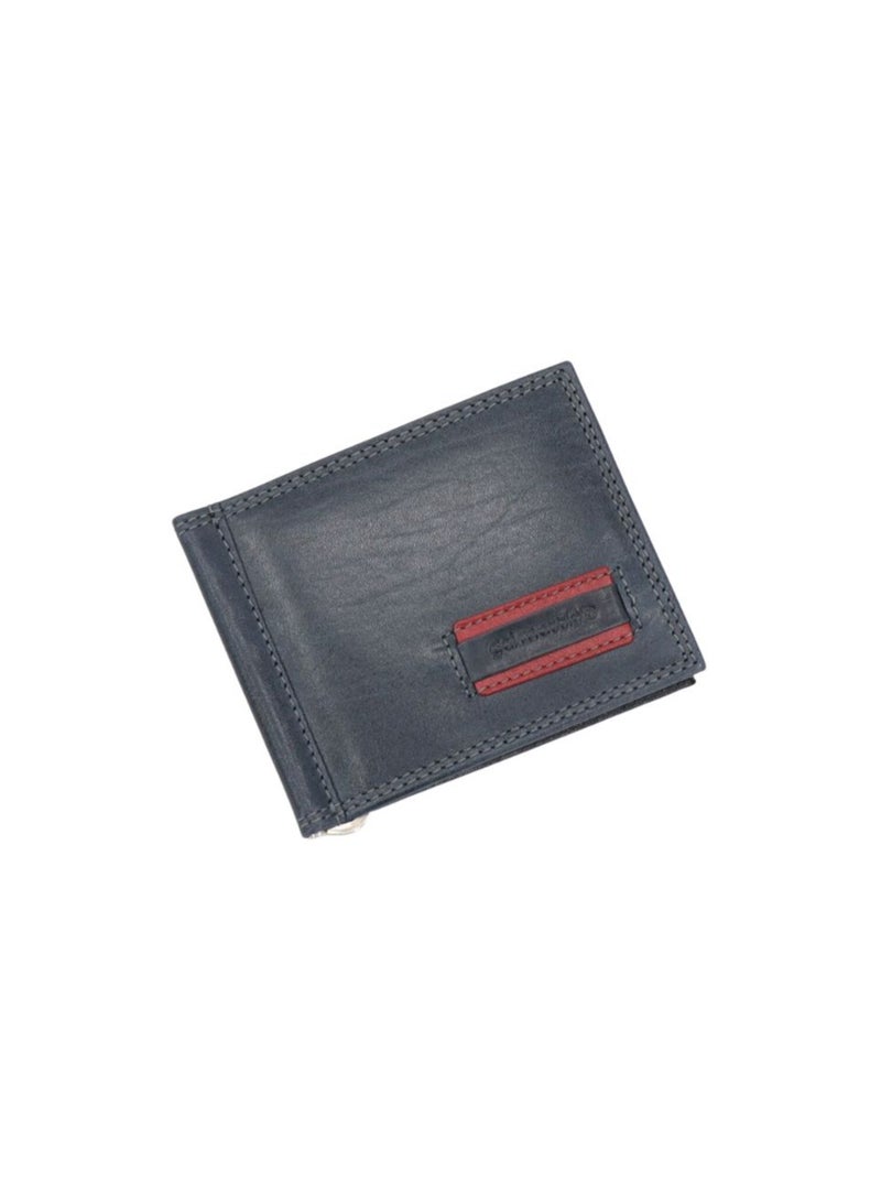 Gai Mattiolo Men’s Wallet – Slim Blue Leather Wallet for Credit Cards and Banknotes – Cow Leather – 11x8.5 cm