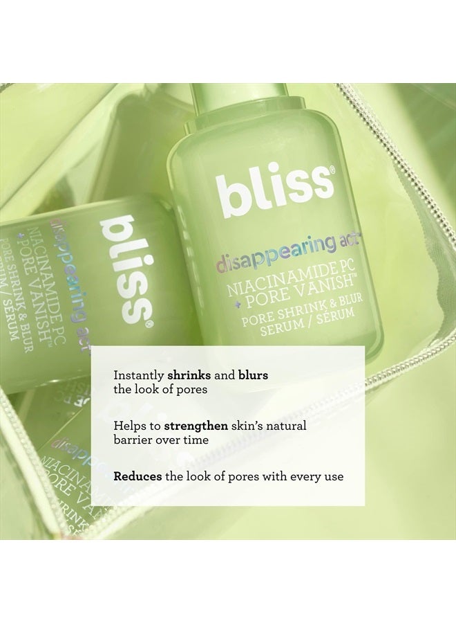 Disappearing Act - Niacinamide PC Serum + Pore Vanish™ Complex - 1 Fl Oz - Shrinks & Blurs Pores - Clean - Vegan & Cruelty Free