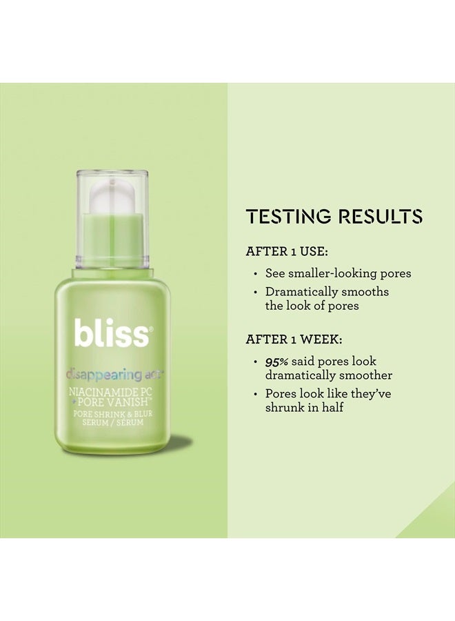 Disappearing Act - Niacinamide PC Serum + Pore Vanish™ Complex - 1 Fl Oz - Shrinks & Blurs Pores - Clean - Vegan & Cruelty Free