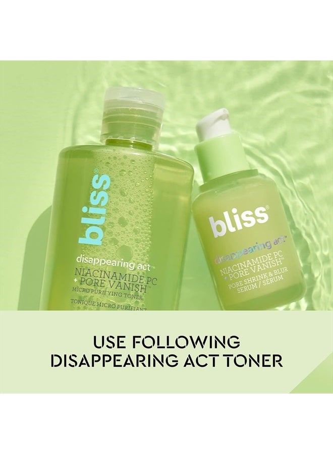 Disappearing Act - Niacinamide PC Serum + Pore Vanish™ Complex - 1 Fl Oz - Shrinks & Blurs Pores - Clean - Vegan & Cruelty Free