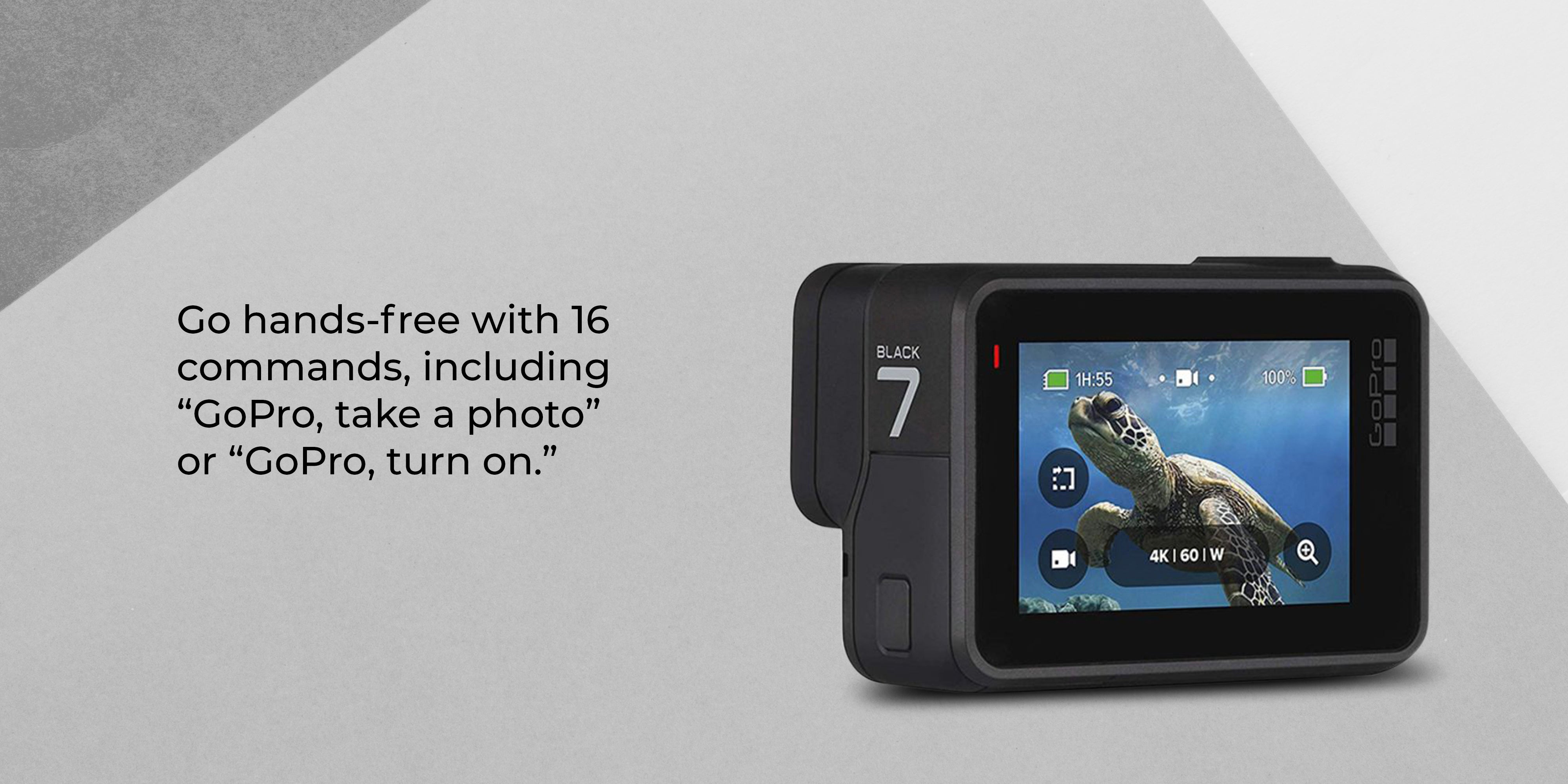 Hero7 Sports Digital Action Camera Black with 12MP, 4K60/1080p240 video resolution  8x Slo-Mo Wi-Fi + Bluetooth GPS Enabled Water Resistant