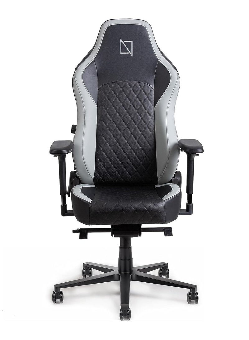 Navodesk APEX Chair Premium Leather Ergonomic Chair for Gaming Office Reclining High Back Chair with 4D Metal Armrest Magnetic Memory Foam Headrest And Lumbar Support  JET BLACK