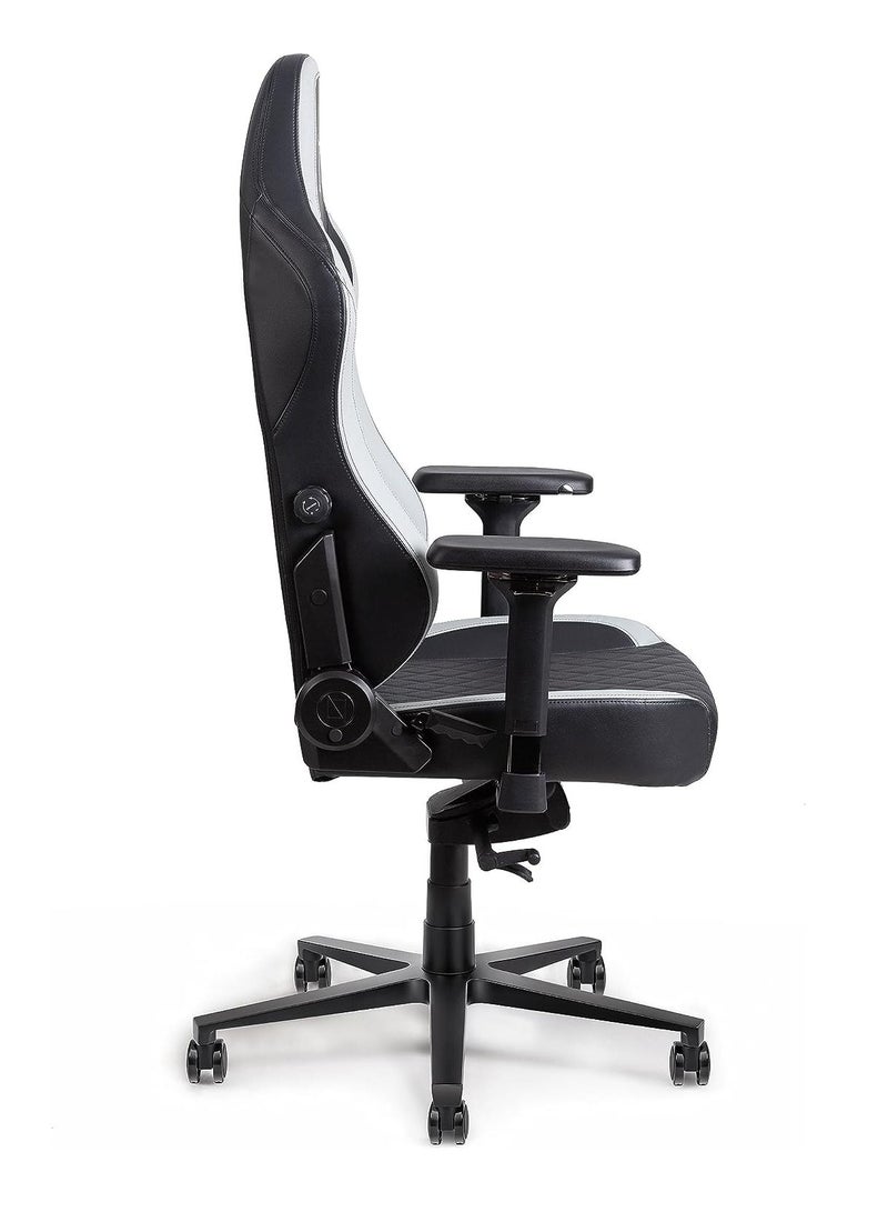 Navodesk APEX Chair Premium Leather Ergonomic Chair for Gaming Office Reclining High Back Chair with 4D Metal Armrest Magnetic Memory Foam Headrest And Lumbar Support  JET BLACK