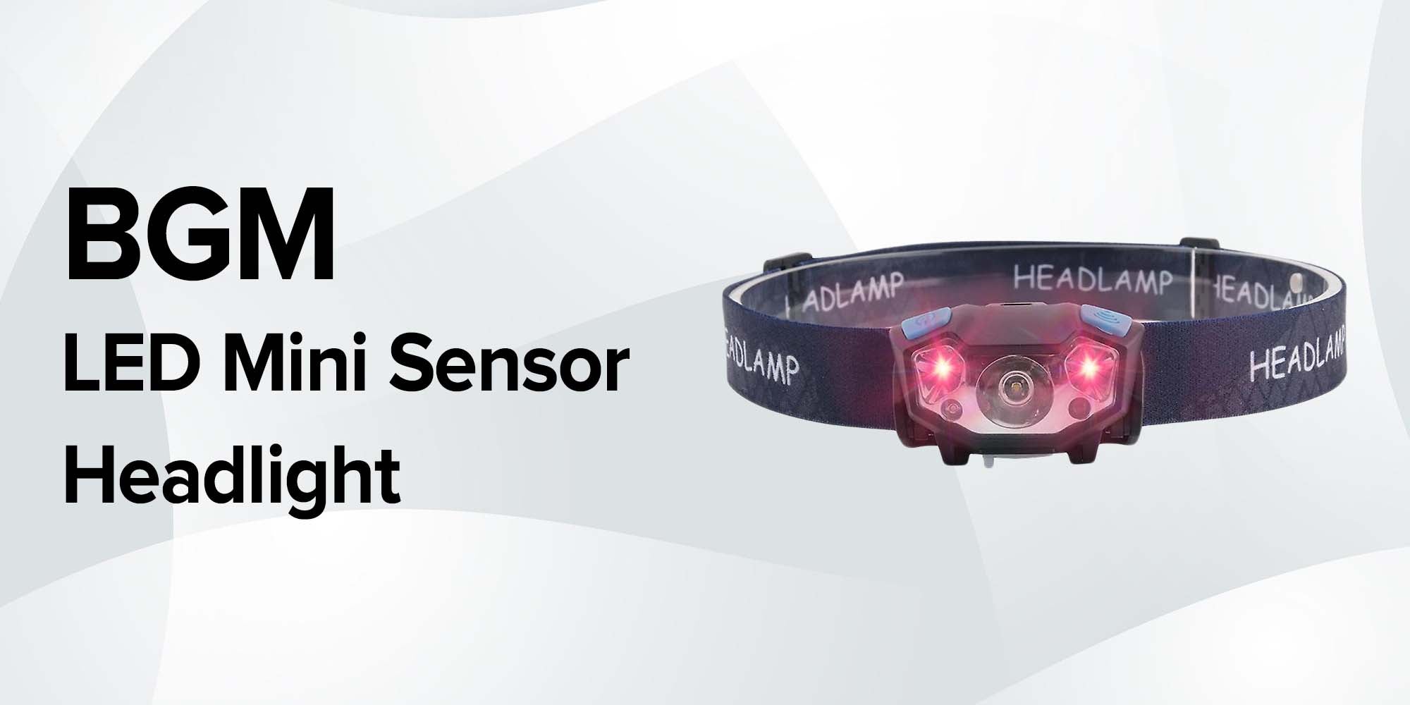USB Charging Glare LED Waterproof Mini Sensor Headlight