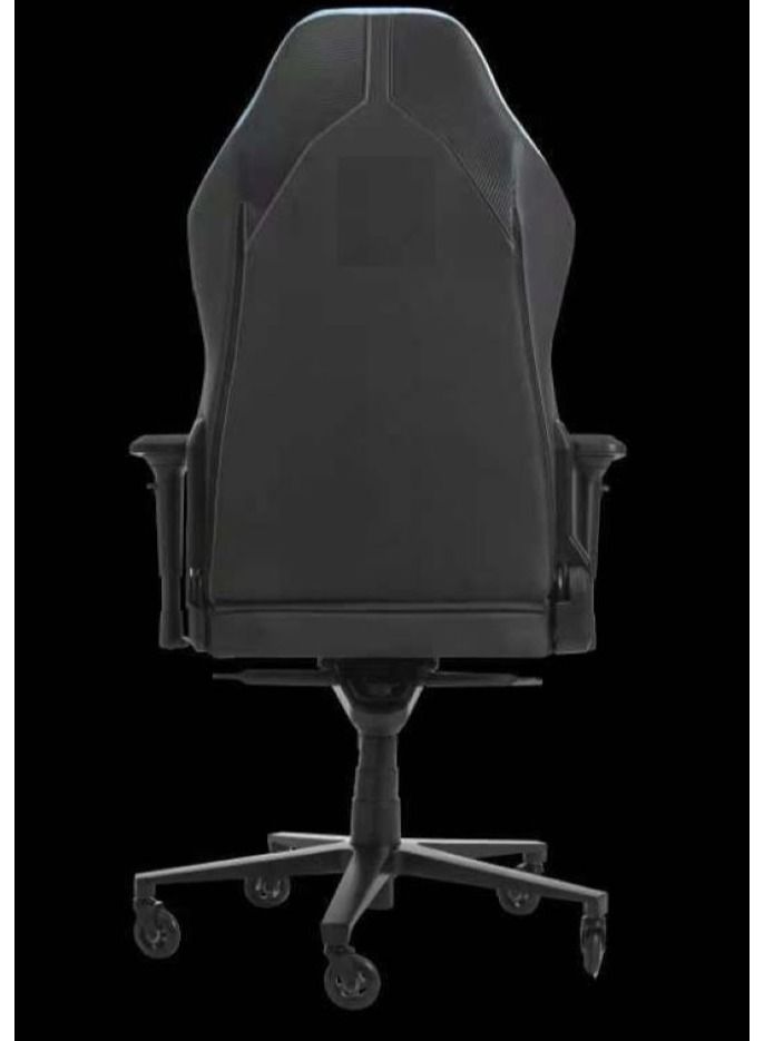 Dazzle - Gaming Chair - Black (High quality PU leather and carbon fiber, powder coated steel seat frame, polyurethane foam)