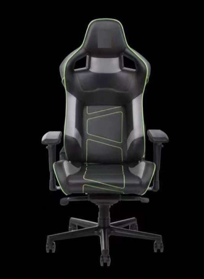 Dazzle - Gaming Chair - Black (High quality PU leather and carbon fiber, powder coated steel seat frame, polyurethane foam)