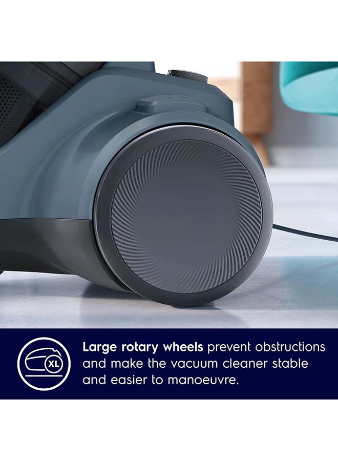 Canister Bagless Vacuum Cleaner With 4 Steps Filtration And Washable Filter For Pet Hair, Carpet, Tile, Hard Floor, 1.8L Dust Capacity, Easy Emptying With Single Button Release 2000 W EC41-2DB Denim Blue